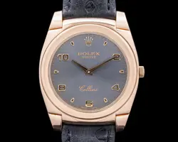 ROLEX CELLINI CESTELLO 5330 18K RG / GRAY DIAL