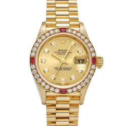 ROLEX DATEJUST 79068G CHAMPAGNE/DIAMOND WATCH 674185