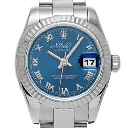 ROLEX Datejust 179174 blue WATCH 673822