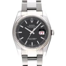 ROLEX DATEJUST 116234 BLACK WATCH 670666