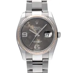 ROLEX DATEJUST 116234 GRAY FLOWER WATCH 675894