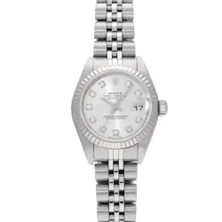 ROLEX DATEJUST 79174G SILVER/DIAMOND WATCH 673977