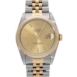 ROLEX DATEJUST 16233 CHAMPAGNE WATCH 675135