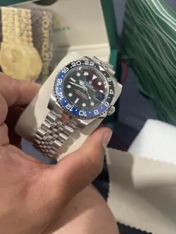 ROLEX GMT MASTER II STAINLESS STEEL AUTOMATIC WATCH