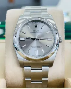 ROLEX OYSTER PERPETUAL 36MM STEEL MENS WATCH 116000 126000 BOX AND CARD