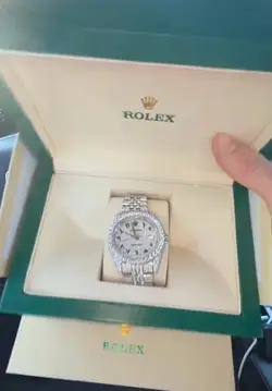 Iced Out Rolex With Box No Papers
