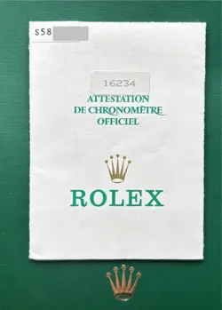ROLEX DATEJUST 16234 S-SERIAL GUARANTEE WARRANTY MEN'S GARANTIE MEN'S