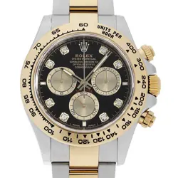 ROLEX COSMOGRAPH DAYTONA 8P DIAMOND 126503G BLACK X GOLD RANDOM NUMBER SECON...