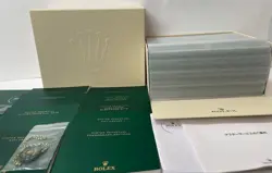 ROLEX DAYTONA ORIGINAL L SIZE BOX SET CURRENT MODEL 17-PIECE W/ PAPERS TAG