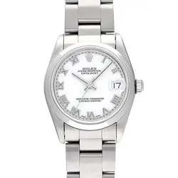 ROLEX DATEJUST 68240 WHITE WATCH 675146