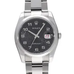 ROLEX DATEJUST 116200 BLACK COMPUTER WATCH 675227