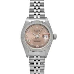 USED ROLEX DATEJUST 79174 PINK CASE SIZE 26×26MM LADIES WATCH #6511016