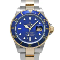 USED ROLEX SUBMARINER DATE 16613 BLUE CASE SIZE 40×40MM MEN'S WATCH #614416