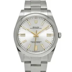 USED ROLEX OYSTER PERPETUAL 41 124300 SILVER MEN'S WATCH #621716