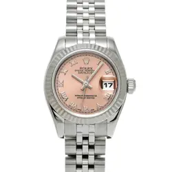 USED ROLEX DATEJUST 179174 PINK CASE SIZE 26×26MM LADIES WATCH #624516