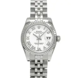 USED ROLEX DATEJUST 179174 WHITE CASE SIZE 26×26MM LADIES WATCH #614516