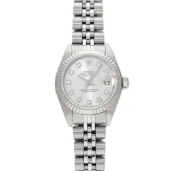 USED ROLEX DATEJUST 79174G SILVER CASE SIZE 26×26MM LADIES WATCH #612016