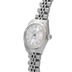 USED ROLEX Datejust 79174G Silver Case Size 26×26mm Ladies Watch #612016