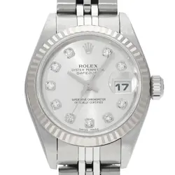 USED ROLEX Datejust 79174G Silver Case Size 26×26mm Ladies Watch #612016