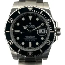USED ROLEX SUBMARINER 116610LN BLACK CASE SIZE 40MM MEN'S WATCH #613116
