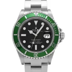 USED ROLEX SUBMARINER DATE 16610LV BLACK CASE SIZE 40×40MM MEN'S WATCH #622016