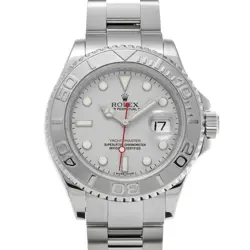 USED ROLEX YACHT-MASTER ROLESIUM 16622 SILVER MEN'S WATCH #623316