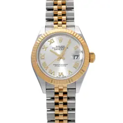 USED ROLEX LADY DATEJUST 28 279173 SILVER LADIES WATCH #631416