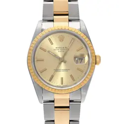 USED ROLEX OYSTER PERPETUAL DATE 15223 CASE SIZE 34×34MM MEN'S WATCH #61116