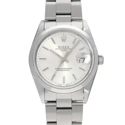 USED ROLEX OYSTER PERPETUAL DATE 15200 SILVER MEN'S WATCH #631316