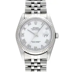 USED ROLEX DATEJUST 16234 WHITE CASE SIZE 35×35MM MEN'S WATCH #6511416