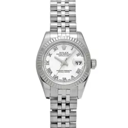 USED ROLEX DATEJUST 179174 WHITE CASE SIZE 26×26MM LADIES WATCH #664516