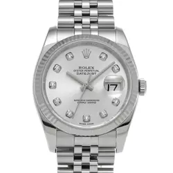 USED ROLEX DATEJUST 116234G SILVER CASE SIZE 36×36MM MEN'S WATCH #611216