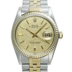 USED ROLEX DATEJUST 1601 GOLD CASE SIZE 36MM X 36MM MEN'S WATCH #652716