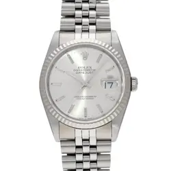 USED ROLEX DATEJUST 16234 SILVER CASE SIZE 36×36MM MEN'S WATCH #6311416