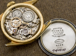 ROLEX Oyster Ref.4220 GP case unisex ivory dial Manual winding overhauled watch