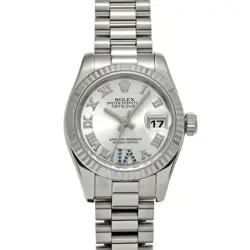 USED ROLEX DATEJUST 179179 SILVER CASE SIZE 26×26MM LADIES WATCH #61516