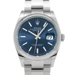 USED ROLEX DATEJUST 36 126200 BLUE CASE SIZE 36×36MM MEN'S WATCH #621816