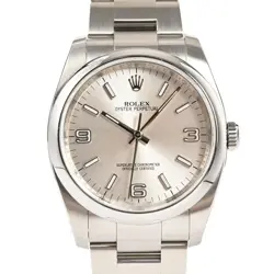 USED ROLEX OYSTER PERPETUAL 116000 SILVER CASE SIZE 36MM MEN'S WATCH #621616