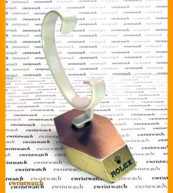 GENUINE 70S ROLEX STORE WINDOW SOLID METAL WATCH DISPLAY STAND 508D WITH HOLDER