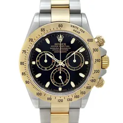 USED ROLEX COSMOGRAPH DAYTONA 116523 BLACK CASE SIZE 40MM MEN'S WATCH #61416