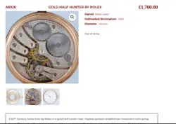 POCKET WATCH ENGRAVED