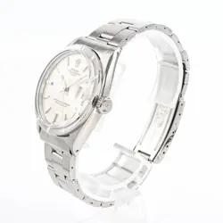 USED ROLEX Oyster Perpetual Date 1501 Silver Men's Watch #621616