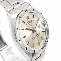 USED ROLEX Oyster Perpetual Date 1501 Silver Men's Watch #621616