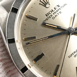 USED ROLEX Oyster Perpetual Date 1501 Silver Men's Watch #621616