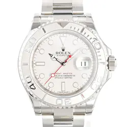 USED ROLEX YACHT-MASTER ROLESIUM 116622 GRAY MEN'S WATCH #611816