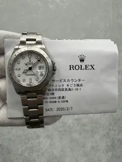 ROLEX EXPORER II 16570 WHITE DIAL OYSTER BRACELET 40MM 1991