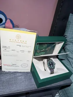 Rolex Submariner 116610LV Silver Oyster Bracelet with Green Bezel