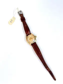 Vintage Rolex 14k Gold Oyster Perpetual Bubble 5002 Ladies Watch 1926 FOR REPAIR