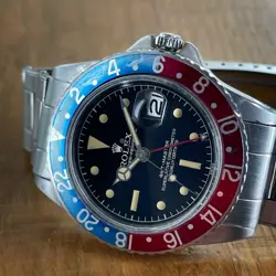 1960 S/STEEL ROLEX GMT-MASTER REF 1675 “CHAPTER RING