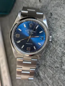 ROLEX AIR-KING 14000M BLUE EXPLORER WITH SWISS MADE DIAL